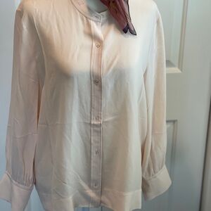 Elegant Everlane Ballet Pink Silk Women's Blouse
